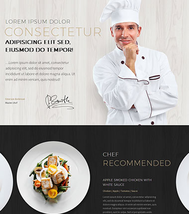 国外餐厅网站界面设计