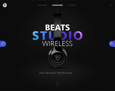 Beats耳机文字板式设计
